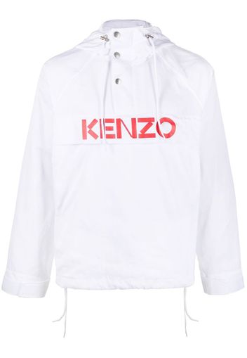 Kenzo logo-print lightweight jacket - Weiß