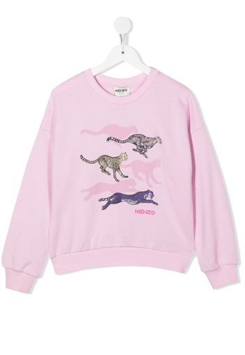 Kenzo Kids graphic-print sweatshirt - Rosa