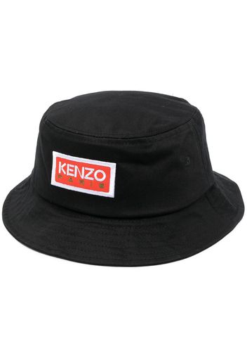 Kenzo embroidered-logo bucket hat - Schwarz