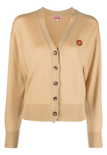 Kenzo V-neck wool cardigan - Nude