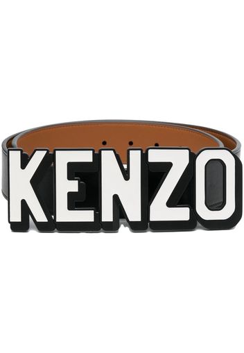 Kenzo logo-buckle adjustable belt - Schwarz