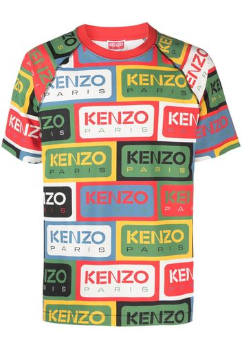 Kenzo 'Kenzo Labels' logo-print crew neck T-shirt - Grün