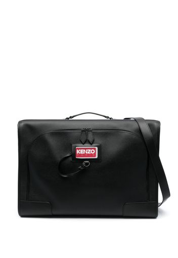 Kenzo Discover leather suitcase - Schwarz