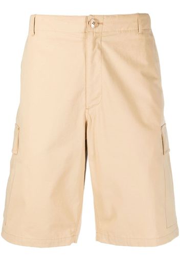 Kenzo logo-patch cotton cargo shorts - Nude