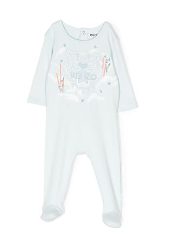 Kenzo Kids Tiger Head cotton pajamas - Blau