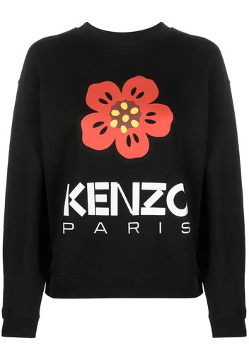 Kenzo Boke-print cotton sweatshirt - Schwarz