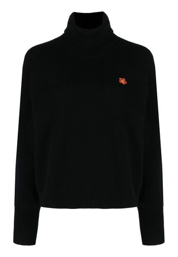 Kenzo Boke Flower-patch wool jumper - Schwarz