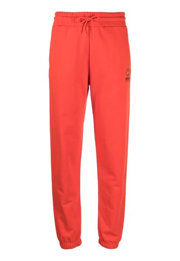 Kenzo embroidered-logo cotton track pants - Rot