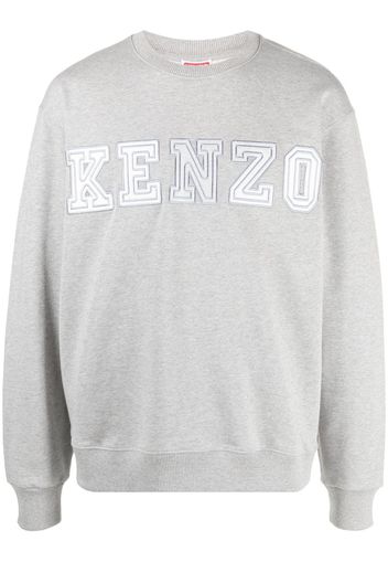 Kenzo Sweatshirt mit Logo-Stickerei - Grau