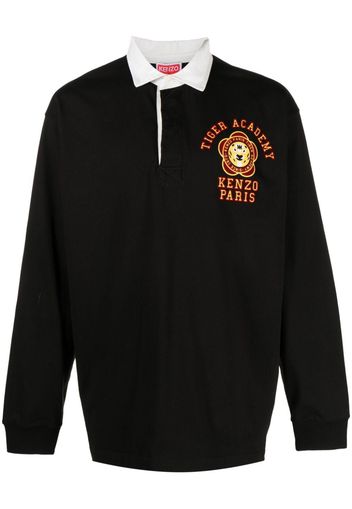 Kenzo Tiger Academy cotton polo shirt - Schwarz