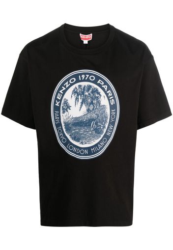 Kenzo graphic-print cotton T-shirt - Schwarz