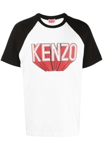 Kenzo logo-print raglan-sleeve T-shirt - Weiß