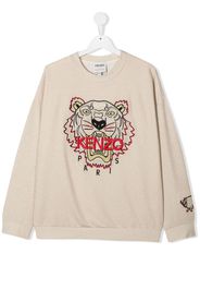 Kenzo Kids Sweatshirt mit Logo-Stickerei - Nude