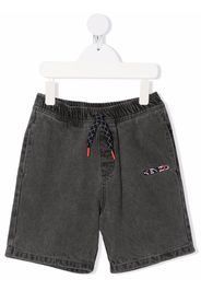 Kenzo Kids embroidered-logo shorts - Grau