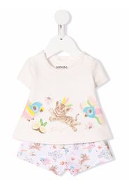 Kenzo Kids Jogginganzug mit Print - Rosa