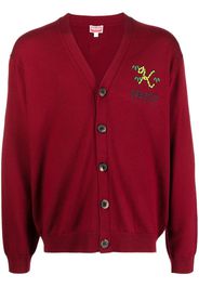 Kenzo Cardigan mit Wappen - Rot