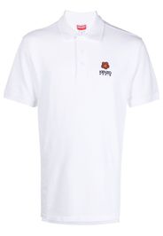 Kenzo Boky Flower embroidered polo shirt - Weiß