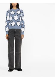 Kenzo Boke Flower intarsia-knit jumper - Blau