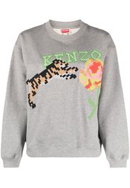 Kenzo tiger logo sweatshirt - Grau