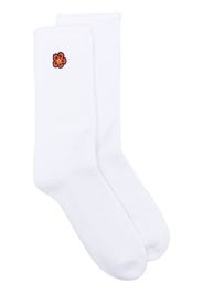 Kenzo intarsia-logo socks - Weiß
