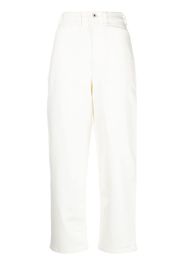 Kenzo high-rise straight-leg jeans - Weiß