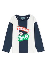 Kenzo Kids graphic-print cotton sweatshirt - Blau