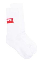 Kenzo logo-print socks - Weiß