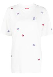 Kenzo logo-embroidered lyocell T-shirt - Weiß