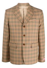 Kenzo checked single-breasted blazer - Nude
