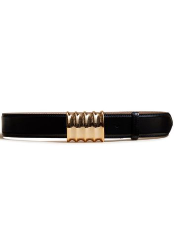 KHAITE The Medium Julius leather belt - Schwarz