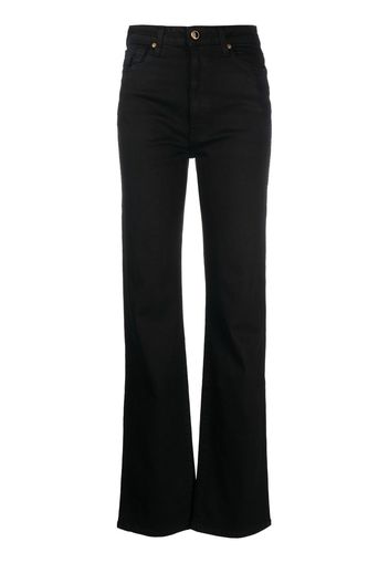 KHAITE high-rise straight-leg jeans - Schwarz