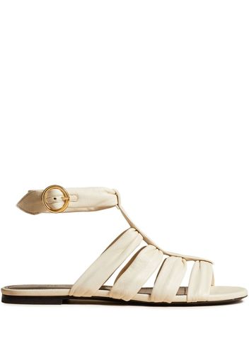 KHAITE Flache Perth Sandalen - Nude