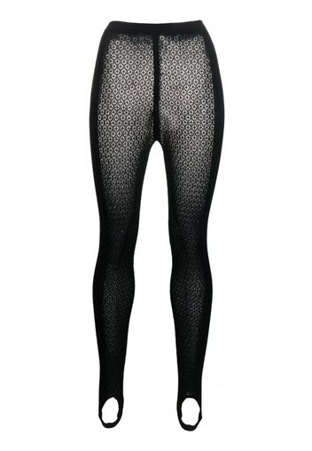 KHAITE Nepala Leggings aus Spitze - Schwarz