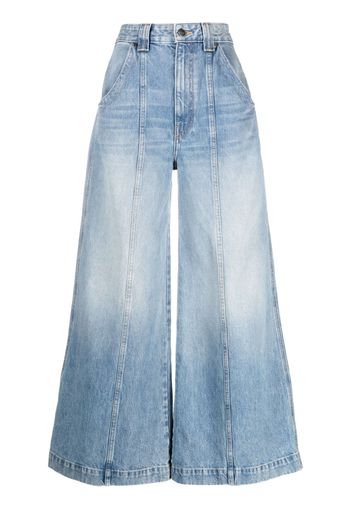 KHAITE Jackie wide-leg jeans - Blau
