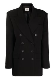 KHAITE The Tanner double-breasted blazer - Schwarz