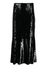 KHAITE Levine high-waisted sequin skirt - Schwarz