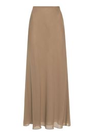 KHAITE Mauva silk A-Line skirt - Braun