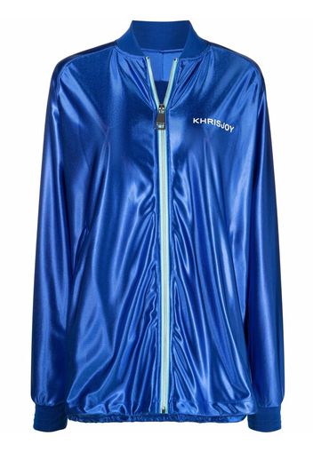 Khrisjoy logo-print jacket - Blau