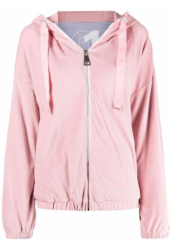 Khrisjoy zip-up drawstring hoodie - Rosa