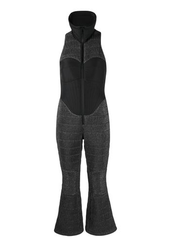 Khrisjoy quilted panelled ski suit - Schwarz