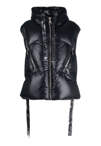 Khrisjoy Iconic quilted hooded gilet - Schwarz