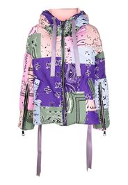 Khrisjoy bandana-print puffer jacket - Grün