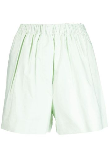 Kika Vargas wide-leg cotton shorts - Grün