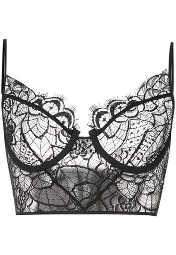 Kiki de Montparnasse 'Coquette' Spitzenbralette - Schwarz