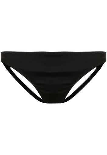 Kiki de Montparnasse Slip aus Seide mit Cut-Out - Schwarz