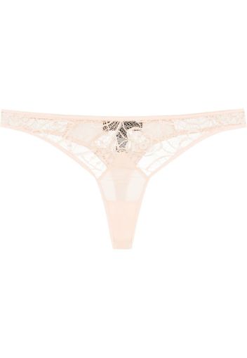 Kiki de Montparnasse Coquette lace thong - Nude