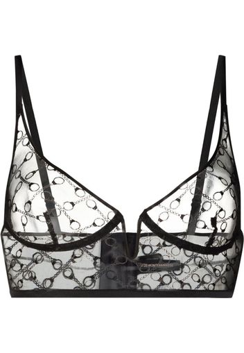 Kiki de Montparnasse Handcuff Longline bra - Schwarz