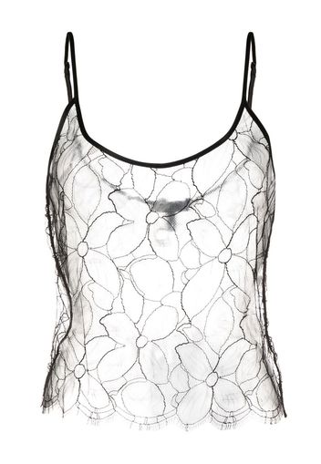 Kiki de Montparnasse lace scoop-neck camisole - Schwarz