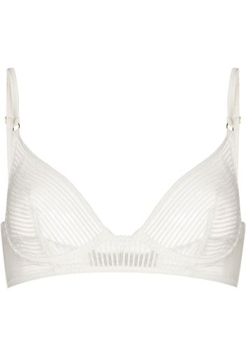 Kiki de Montparnasse mesh underwired bra - Weiß