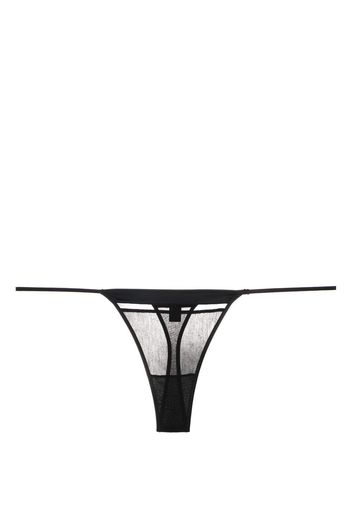 Kiki de Montparnasse Intime panelled G-string - Schwarz